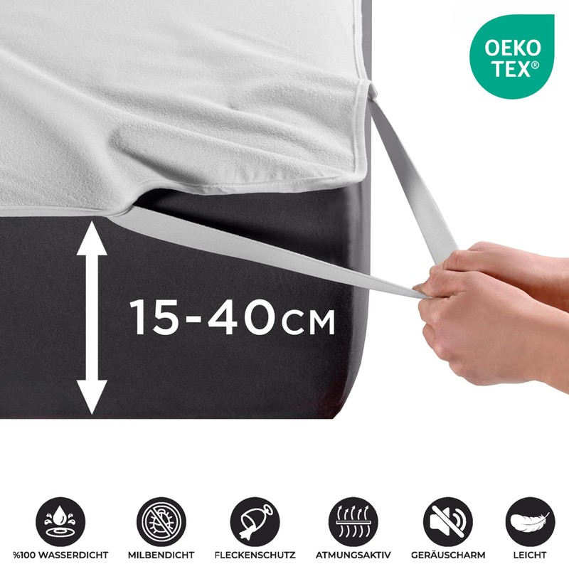 Livessa Mattress Protector 90 x 200 (Pack of 2) -
