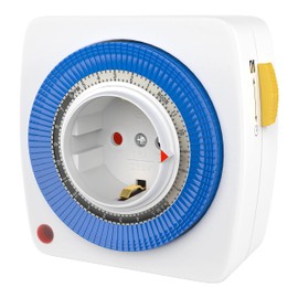 benon Mechanical Timer, 96 Segments (15 Minutes each), Timer Auto/On/Off Function, With Child Lock, Socket Max. 3680 W