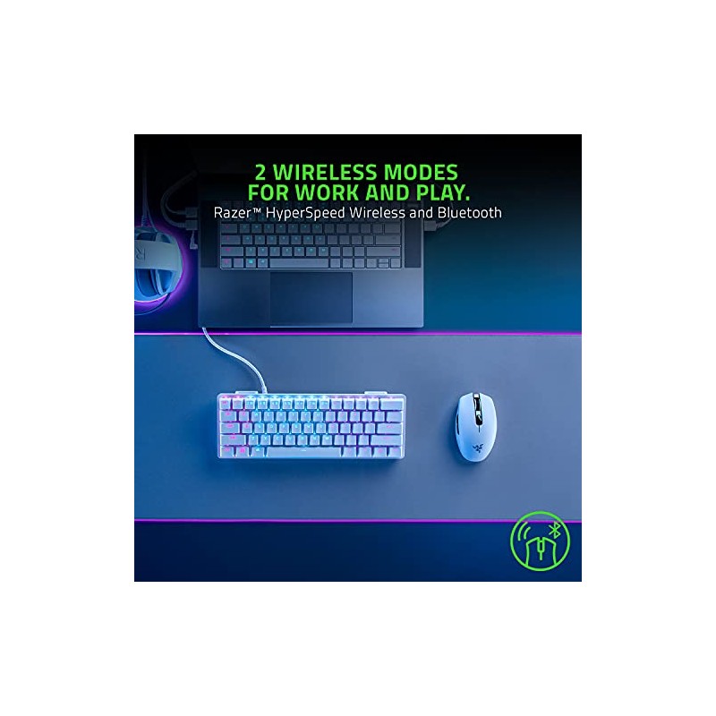 Razer Orochi V2 - Ratón Gamer Inalámbrico, White Edition