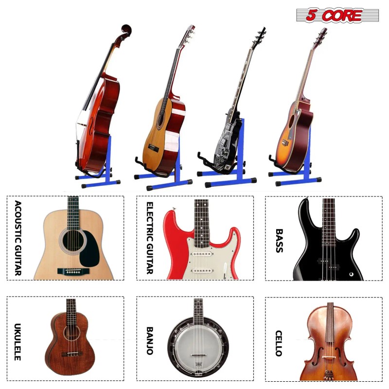 2-Pack GSS BLU A-Frame Guitar Stand with Soft Foam Arm