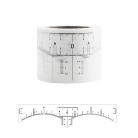 MIBICIRI Disposable Eyebrow Ruler Sticker, 50Pcs Eyebrow Shaping Stencils, Three-Point Positioning Measure Symmetrical Eyebrow Shaper Stencil for Makeup Tool