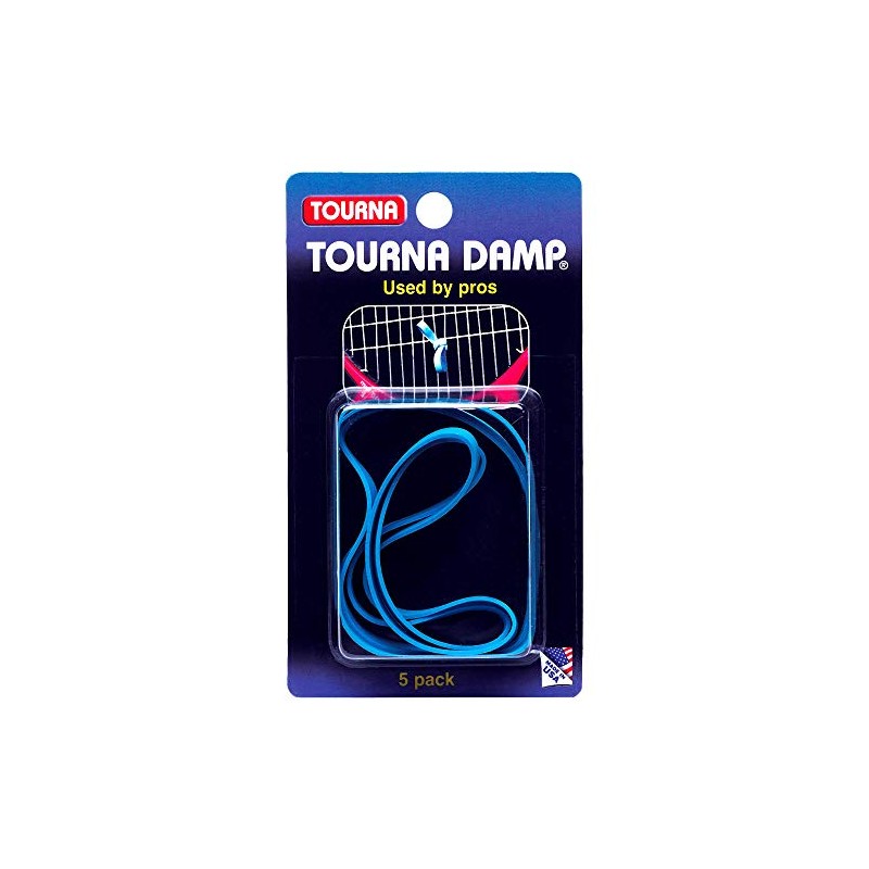 Tourna Rubberband Vibration Dampener - 5 Pack Blue