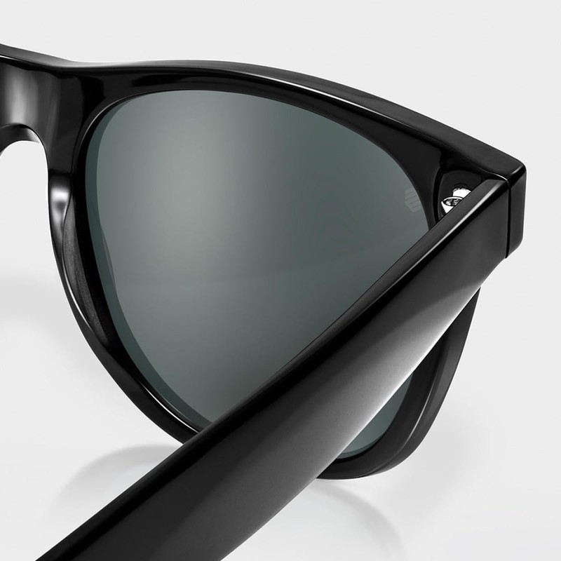 SIROKO - Recycled Oxford Sunglasses - Black/Silver Grey, Black/Silver Grey,