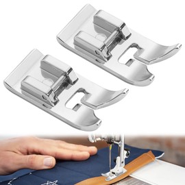 2PCS Walking Foot for Sewing Machine Not Easy to Rust Sewing Machine Feet Hard and Durable Not Easy to be Damaged Sewing Machine Foot for Most Domestic Household Low Shank Sewing Machines