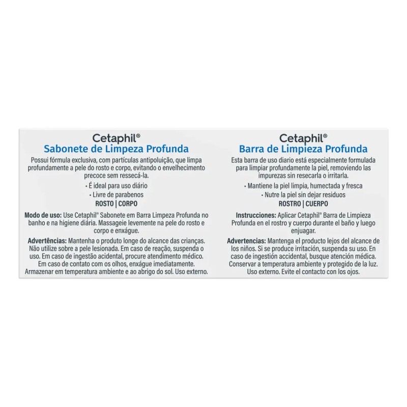 Cetaphil Barra Dermolimpiadora Limpieza Profunda 127 g