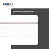 ProfileXXL PVC Corner Bracket, Corner Profile, Edge Protection Drywall 2.5