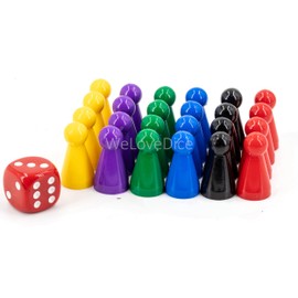 WeLoveDice Toy Figures - Halma Gel Set/Mill Stones - Made in Germany (Multi-Colour)