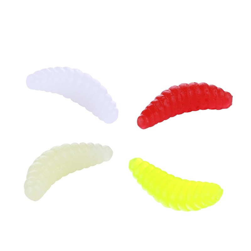 FOLANDO 50 Fishing Soft Worm Lures， Soft Worms Lures Fishing