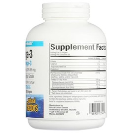 Natural Factors RxOmega3 Extra Strength 600 mg  120 Softgels con EPADHA para Apoyo Óptimo Cardiovascular y Cognitivo                                  