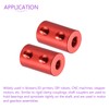 DMiotech 2 Pack 1/8-5mm Bore L20XD12 Rigid Coupling Shaft Coupling