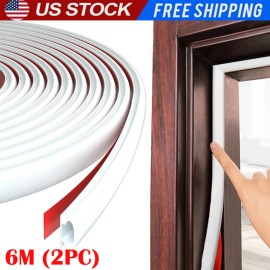 Unbranded 2PC Window Seal Strip Stopper Door Draft Guard Soundproof Strip Stopper Silicone