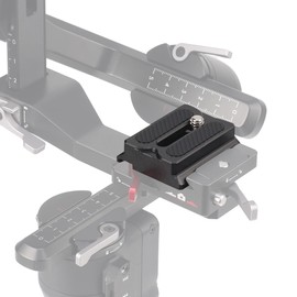 FocusFoto Upper Quick Release Baseplate QR Plate for DJI Ronin RS3 Mini Gimbal Stabilizer, Compatible with RS2 RSC2 RS3 Pro Arca-Swiss Standard Camera Tripod Ballhead