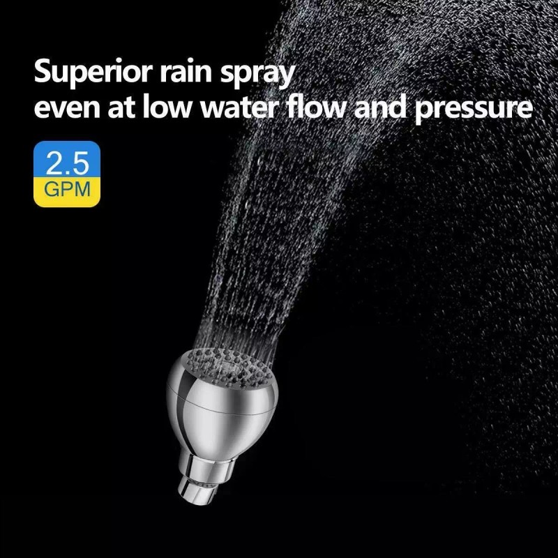 YVZUL High Pressure Shower Head3 Inch Anti-clog Anti-leak Fixed Chrome