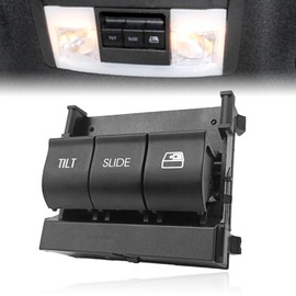 SYudwen 9L3Z15B691DA Overhead Console Switch Compatible with Ford 2009-2017 F150 F250 F550 F350 F450 Super Duty, Power Rear Sliding Sunroof Switch, Black