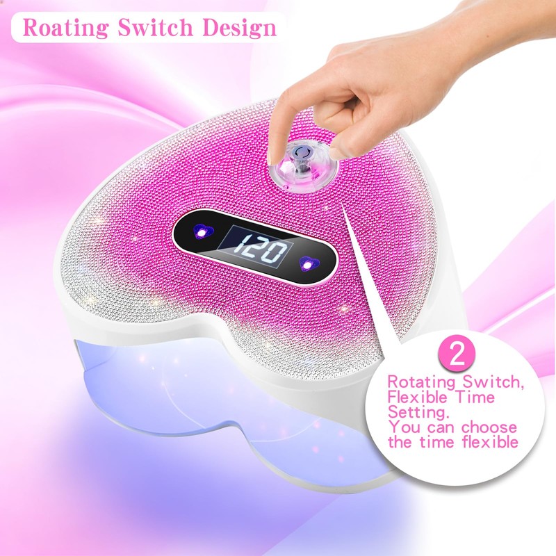 UV LED Nail Lamp, Professional Nail Dryer with Smart Sensor