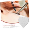 FRCOLOR Sturdy Glass Lash Grafting Pad Heart Shape Easy to