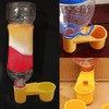 12 alimentadores automáticos de plástico para bebidas de pájaros, para