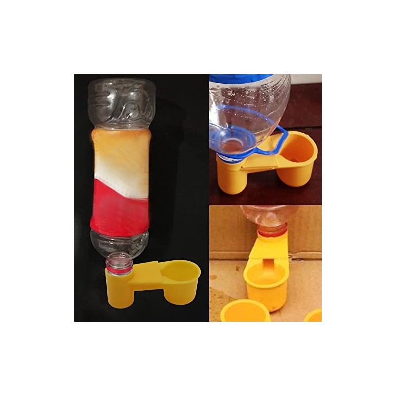 12 alimentadores automáticos de plástico para bebidas de pájaros, para