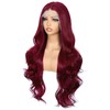 Sapphirewigs Red Lace Front Wig, 13 x 4 (33x10 cm),
