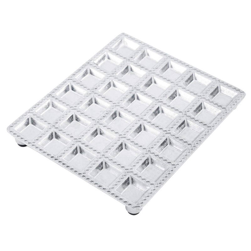 Dumpling Mould 30 Ravioli Tray Kitchen Tool for Durable Aluminum