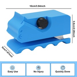 Velmoriah Cardboard Cutter for Cat Scratchers, 3D Printed Card Board Cutter, Cardboard Strip Cutter with 10 Blades for Cat Lovers