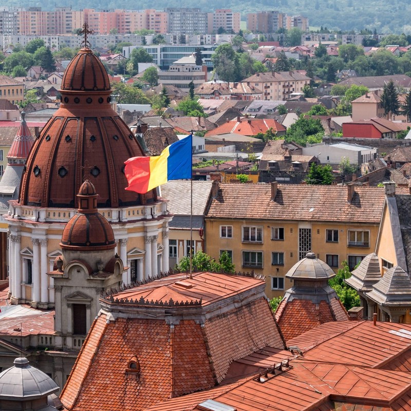 Runesol Romania Flag, 91x152cm, 3ft x 5ft, 4 Grommets, Eyelet