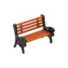 Hsthe Sea 10pcs Painted Model Patio Bench Miniature Building Train