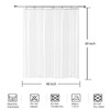 YISURE RV Camper Short Shower Curtain Liner 48x60'', Small Stall