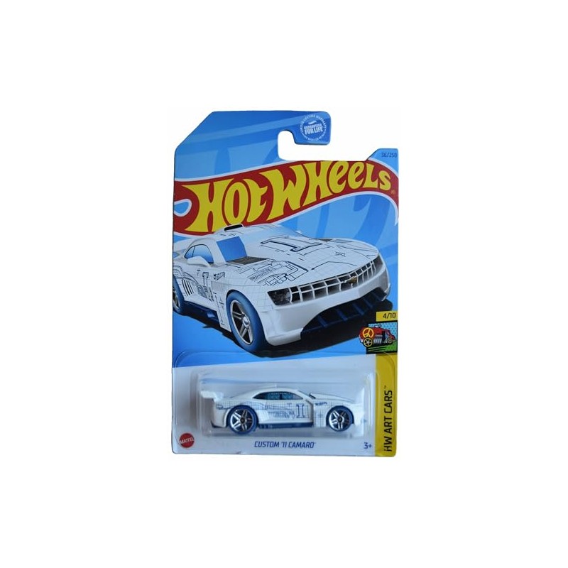 Hot Wheels Custom '11 Camaro, HW Art Cars 4/10 [White]