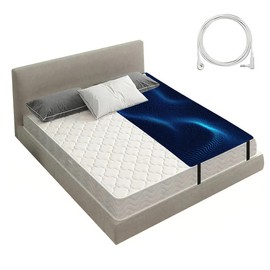 Grounding Mat for Bed, Conductive Earthing Mat for Improve Sleep Relieve Stress, Premium PU Leather Anti-Slip Grounding Pad with Grounding Cord, Black, 27" * 76"