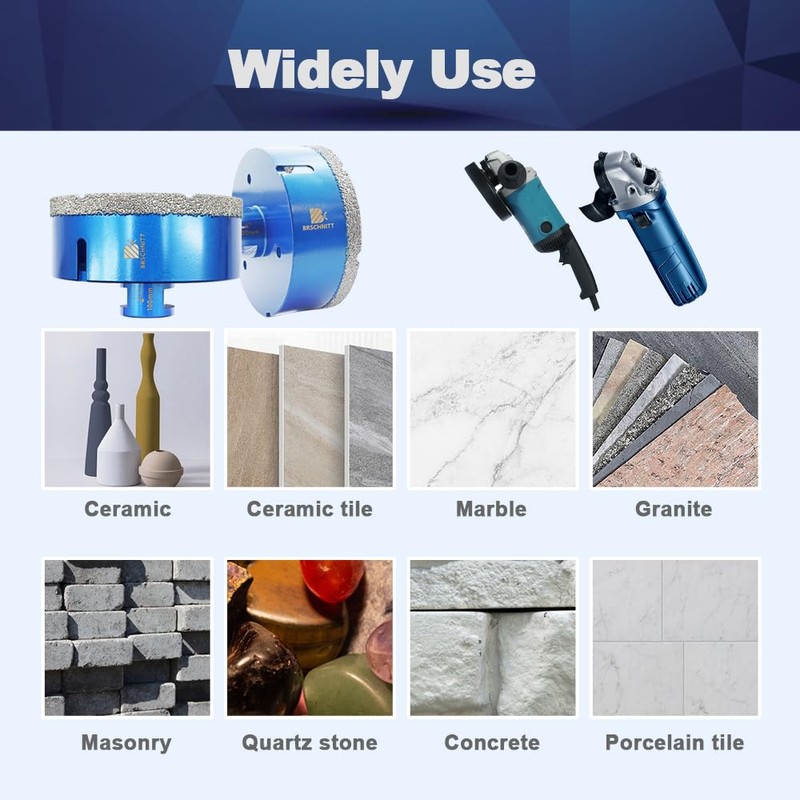 6 Inch Diamond Core Drill Bit for Porcelain Tile Ceramic