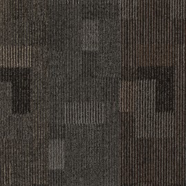 Mohawk Basics 24" x 24" Berber (Loop pile), 0.09" Pile Height, Carpet Tile, PET Fiber, Smoke Color, (1 Tile)