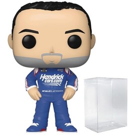 POP NASCAR: Kyle Larson Funko Vinyl Figure (Bundled with Compatible Box Protector Case), Multicolor, 3.75 inches