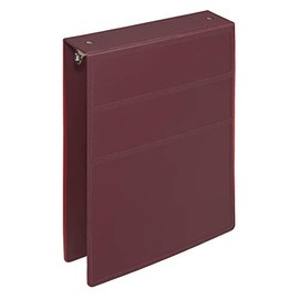 Carstens 2-Inch Heavy Duty 3-Ring Binder - Top Opening, Wine