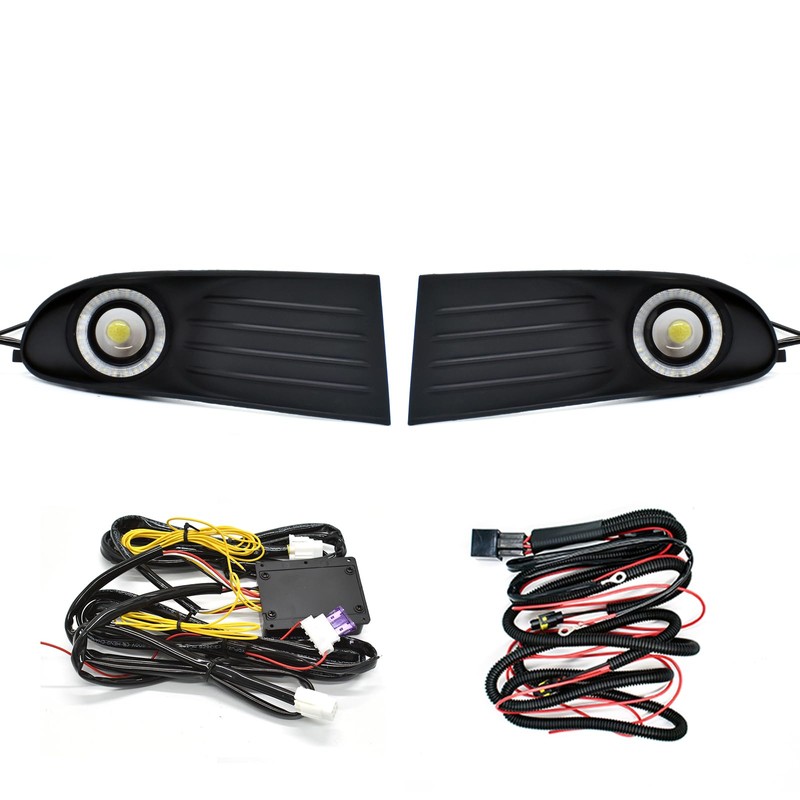 KITOCARTOP LED DRL Fog Lights Led Front Bumper Light Fit