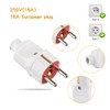 Schuko plug safety plug, 5 pack safety plug set with