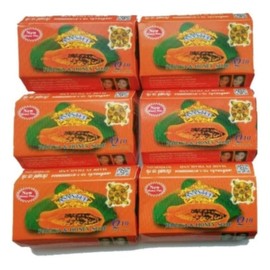 Asantee Thai Papaya Herbal Skin Whitening Soap 125g (Pack of 6)…