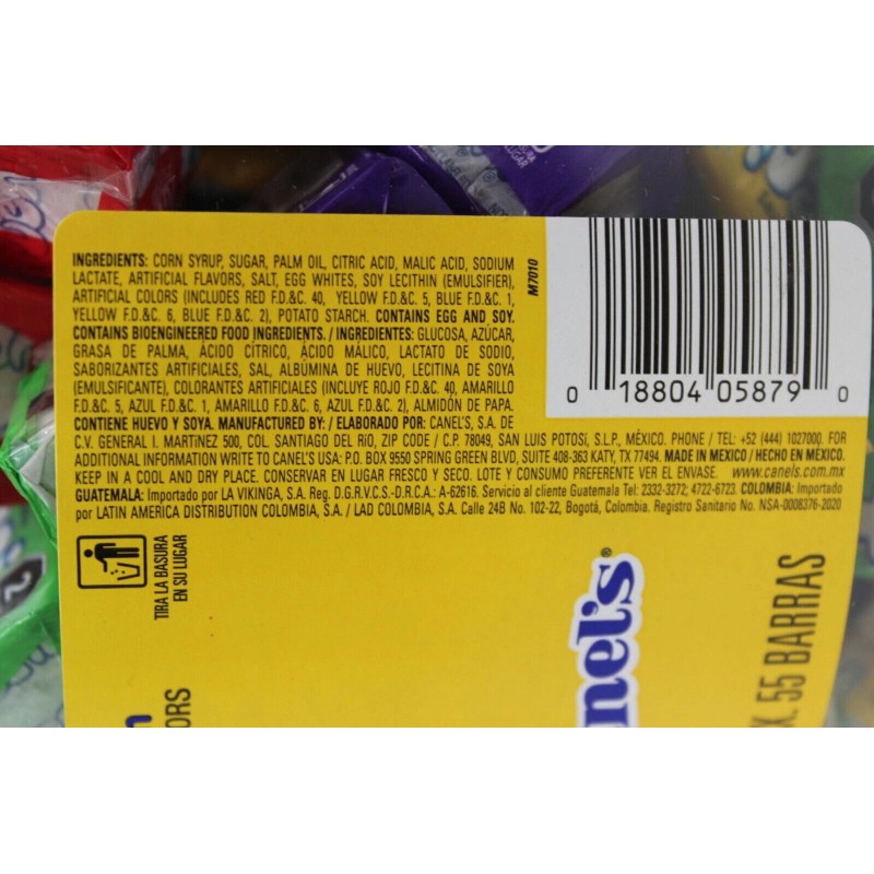 Canel's TUENI Fruit Chews Candy 55 Count Jar