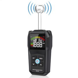 Moisture Meter, Drywall Moisture Detector, Floor Humidity Detector, Spherical Inductive Wood Moisture Meter, Damp Tester for Wall, Wood, Masonry, Concrete, Plaster, 20-40mm Detect Depth
