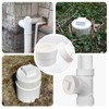 4" PVC Sewer Cleanout Adapter with Plug and Tape Durable