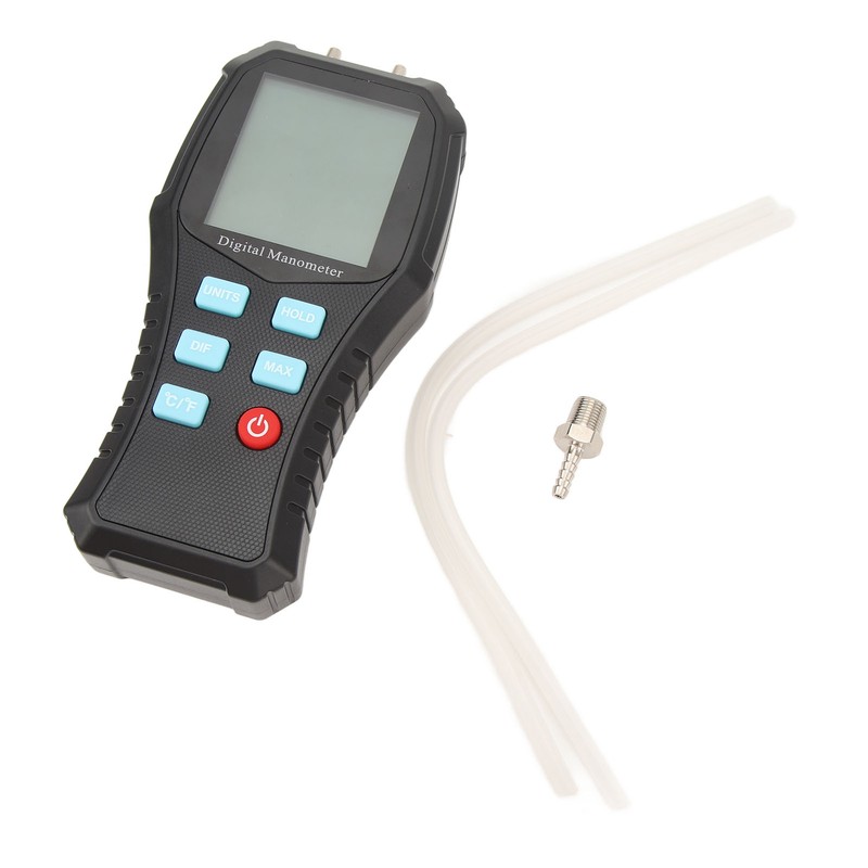 Digital Manometer Handheld HVAC Manometer Gas Air Pressure Meter Gauge