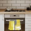 CIOJUNE Yellow and Grey Hand Towels 2 Pack Set -