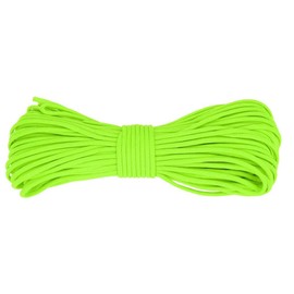 Cordon Paracaidas,Cuerda Paracord，Cuerda De Paracaídas Cordón Paracord Poliéster 7 Hilos Básicos Cuerda Reflectante Cuerdas Vientos De Tienda Reflexivo Multifuncional 31 M para Caza Camping(Verde)