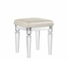 Picket House Furnishings Charlotte Vanity Stool with Acrylic Leg