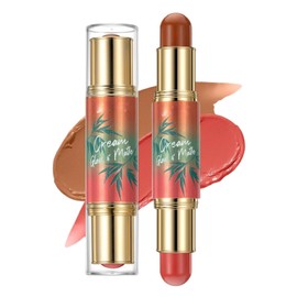 Contouring Stick,Blush Highlighter Stick,Waterproof Contour S-tick That Effortlessly Contours the Face with A Light Touch,Powder B-lush,Cream B-lush & Highlighter Bronzer Pen,Bronzer S-tick,03