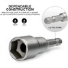 Utoolmart 1/4" Quick-Change Hex Shank 17mm Setter Impact Nut Driver