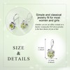 Frog Earrings with Birthstone 925 Sterling Silver Frog Drop Dangle