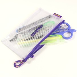 レイメイ藤井 ペンケース 筆箱 スポルディング クリアメッシュ バイオレット SPF604V