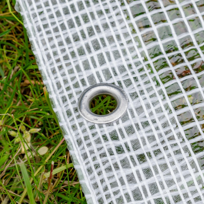 Clear & reinforced waterproof mono tarpaulin/camping ground/Fly sheet tarp,garden cover