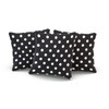 Hoooottle Custom Fancy Plush Black and White Polka Dot Square
